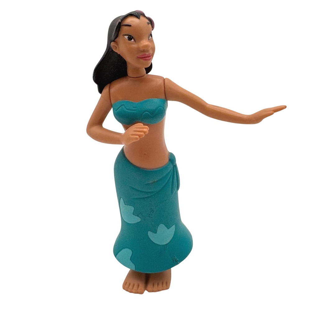 Vtg 2002 McDonalds Disney Lilo &‎ Stitch Nani Hula Dancer Bobble Action Figure